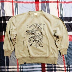 Official Men's Justice League Green All Star Comics Pullover Sweater USA Size M